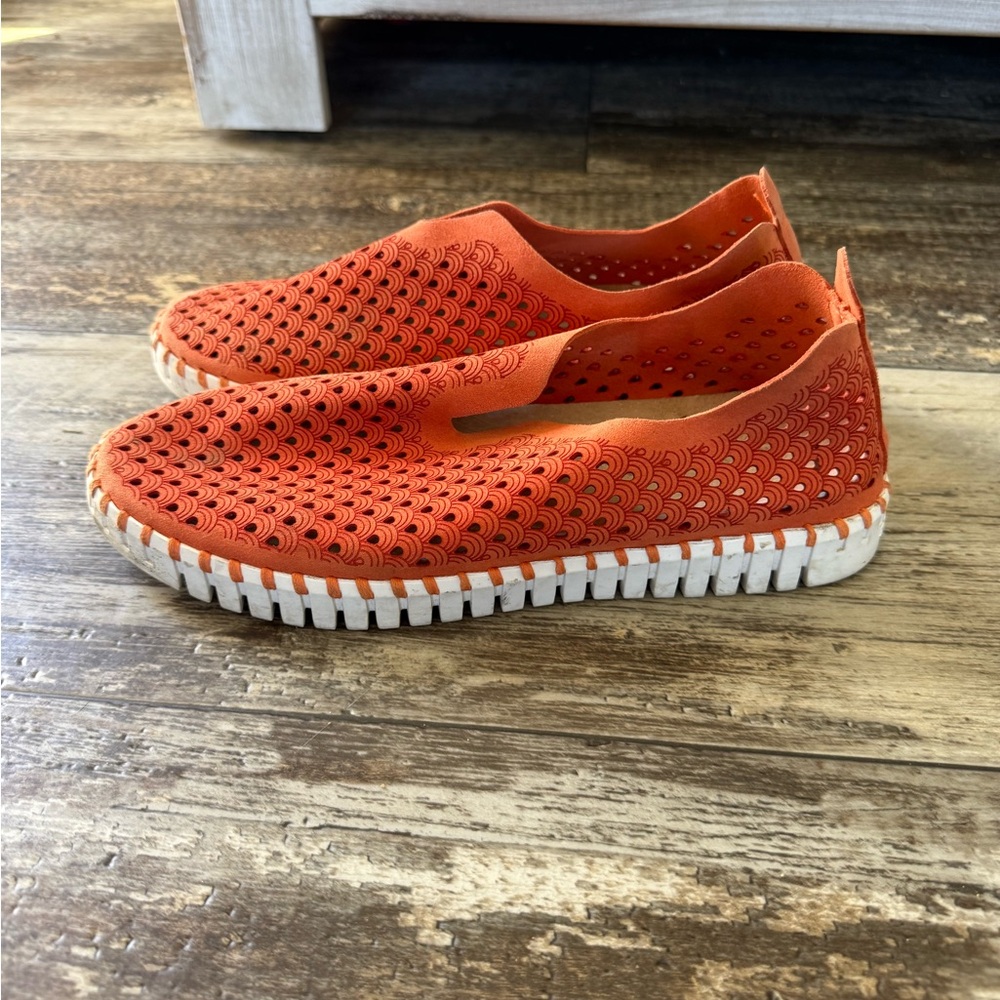 ILSE JACOBSEN TULIP 139 sneakers slip on flats CAMELIA Orange 40